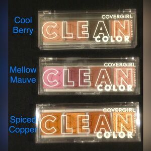 Set of 3 Covergirl Clean Color Eyeshadow Palettes